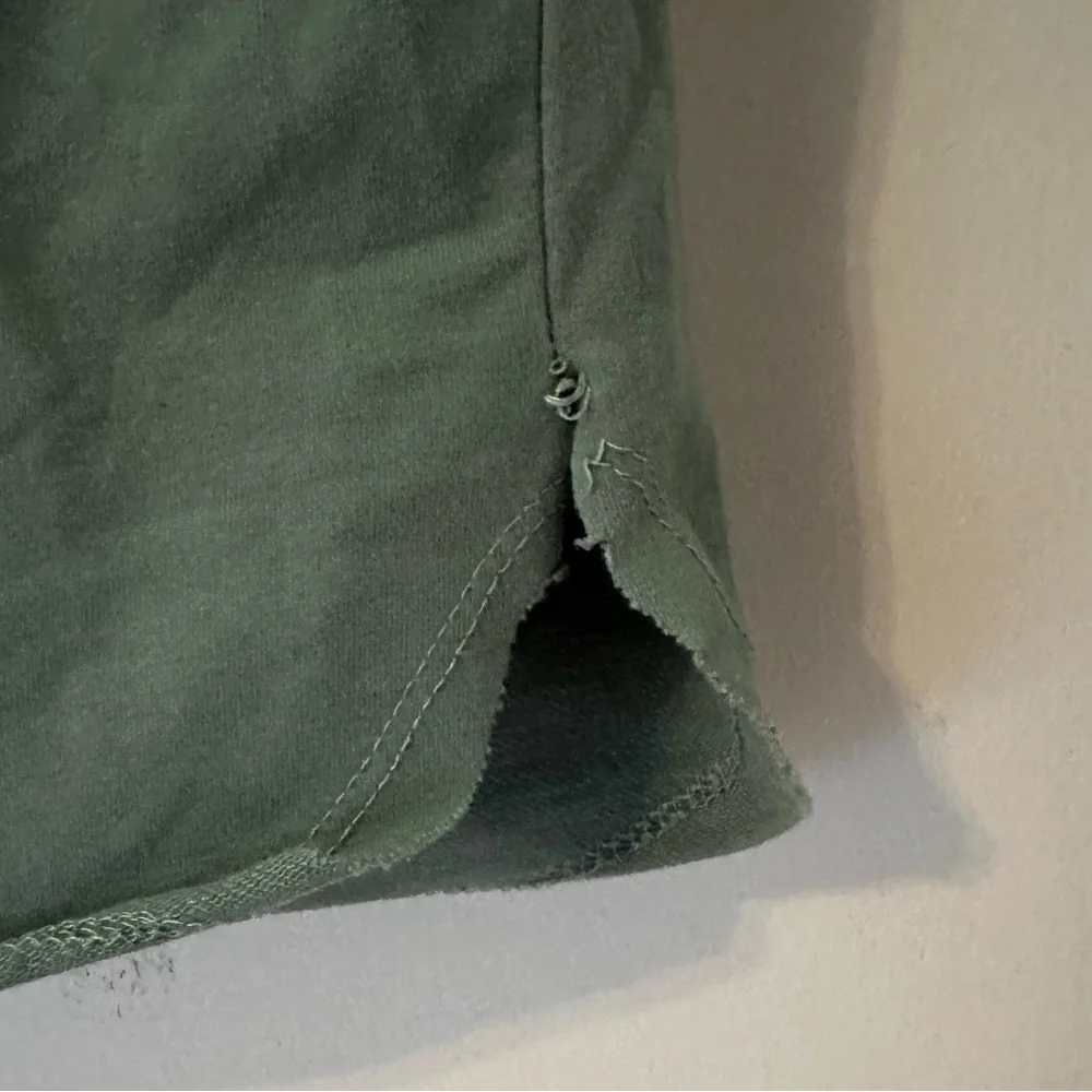 Large Polagram Drawstring sage comfy Skirt - Picture 3 of 7